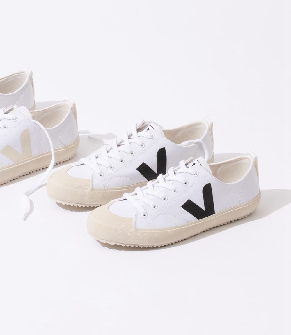 Veja Trainers Mens White/Black - Nova Canvas - NRVS-41965